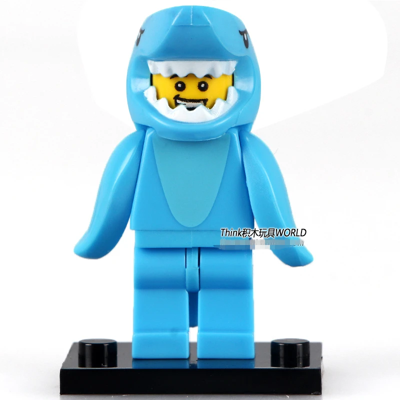 Один продажи серии 15 71011 акула Костюм Guy милые собрать модель DIY SUPER HEROES Звездные