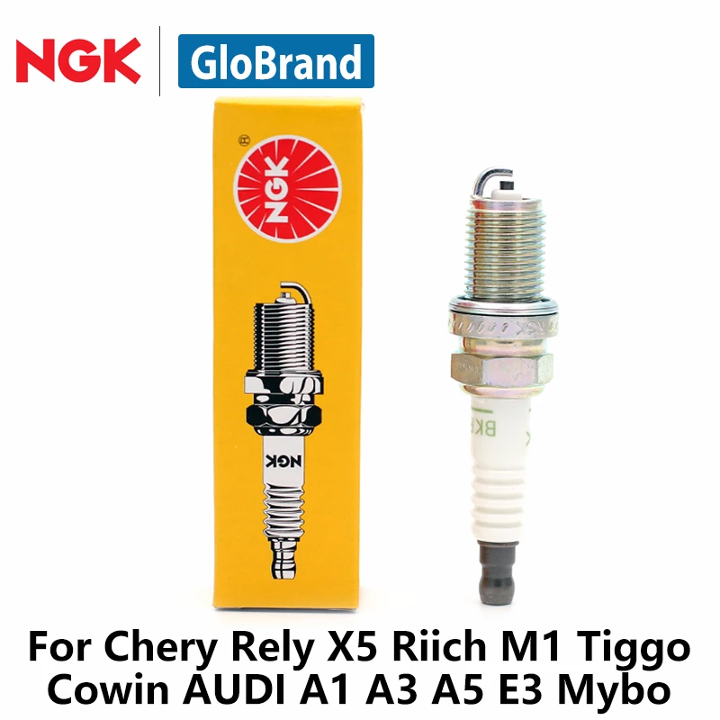 

4/piece NGK Car Spark Plugs For Chery Rely X5 Riich M1 Tiggo Cowin AUDI A1 A3 A5 E3 Mybo Nickel Alloy BKR6E 6962