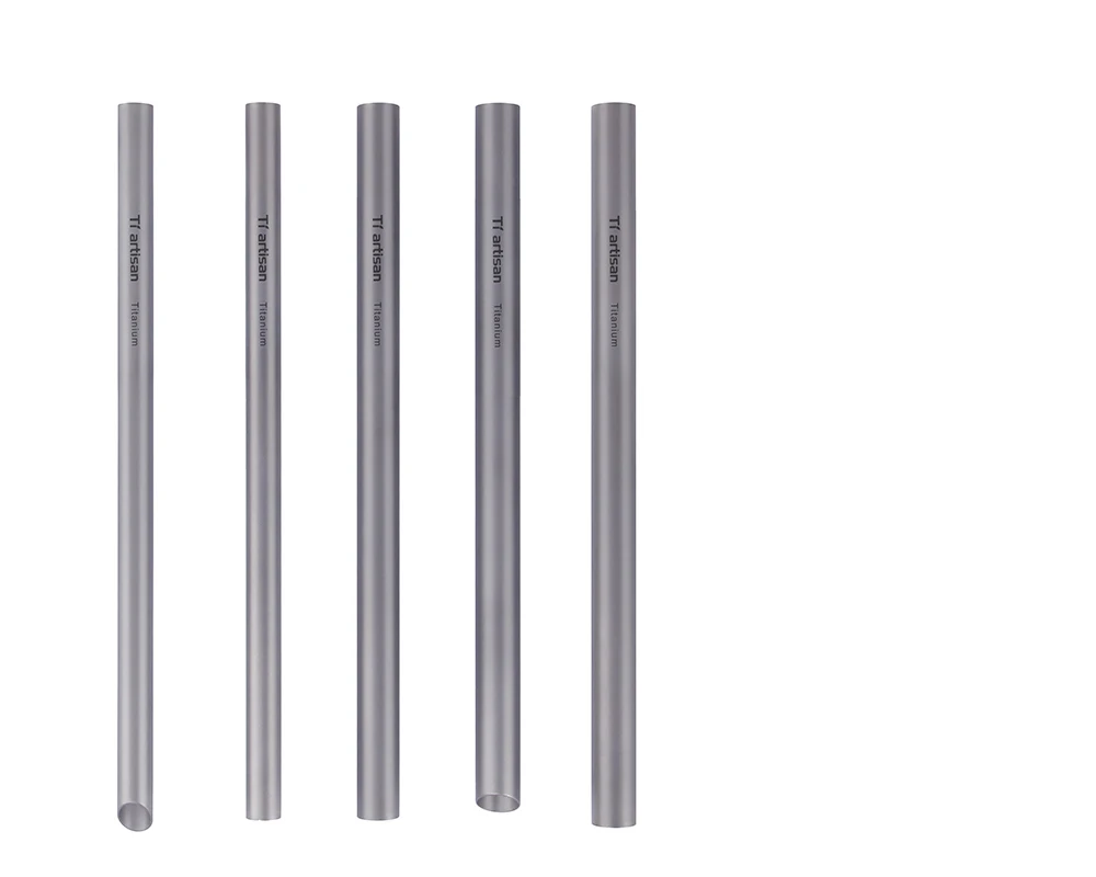 

Tiartisan Titanium Drinking Silver Straws Straight and Bent Metal Straws for Milkshakes, Frozen Drinks, Smoothies, Bubble Tea