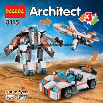 

DECOOL 3115 City Creator 3 in 1 Future Flyers Robot Building Blocks Kids Toys