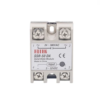 

Industrial Solid State Relay SSR 50A with Protective Flag SSR-50DA 50A DC control AC