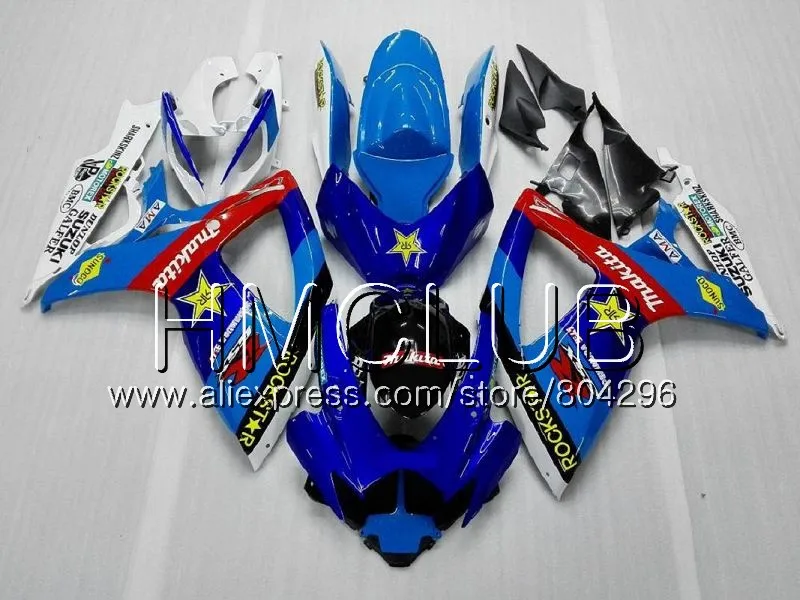 Средства ухода за кожей для SUZUKI GSXR 600 750 GSX R750 GSX-R600 06 07 5HM. 10 GSXR600 06 07 GSXR-750 K6 GSXR750 2006 2007 обтекатель комплект матового черного цвета - Цвет: No. 6