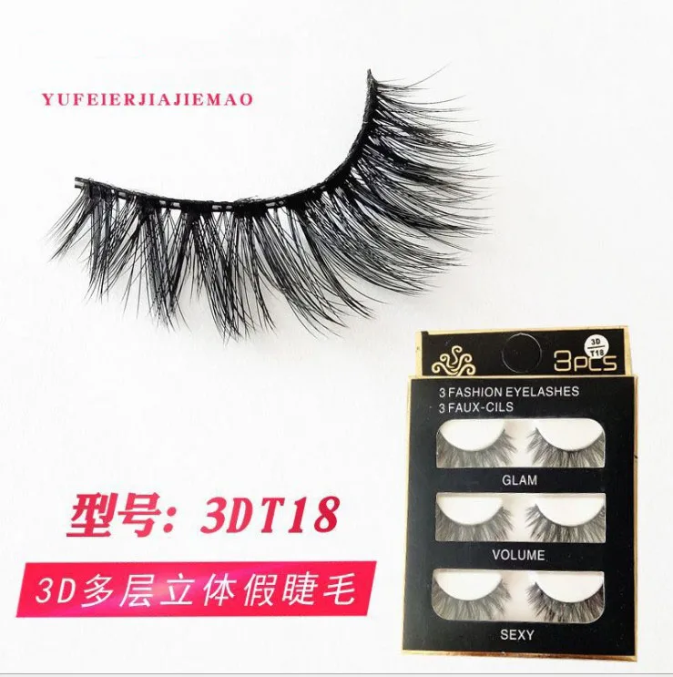 

HBZGTLAD New Sexy 100% Handmade 3D mink hair Beauty Thick Long False Mink Eyelashes Fake Eye Lashes Eyelash High Quality 18