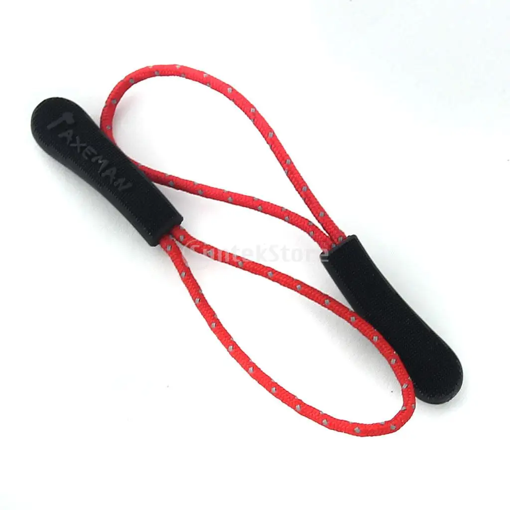 

10Pcs Reflective Zipper Pull Cord Zip Puller Zip Fastener Cord Replacement