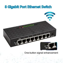 8 Порты и разъёмы гигабитный коммутатор сетевой коммутатор Ethernet Смарт 10/100/1000 Мбит/с Vlan сетевой коммутатор Gigabit Lan концентратор полный или полудуплекс обмена