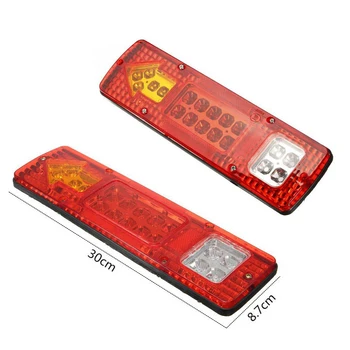 

2 pcs/lot Car Led Rear Lights Tail Stop Reverse Indicator Truck Trailer Caravan Van Rear Lamp 12-24V Durable Turn Light