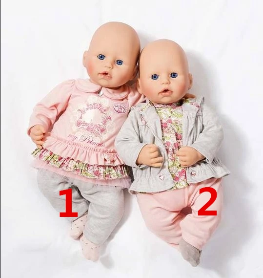 

3pcs In 1, Pants + Coat+Socks for 46cm Baby Doll 18 Inch Dolls Clothes