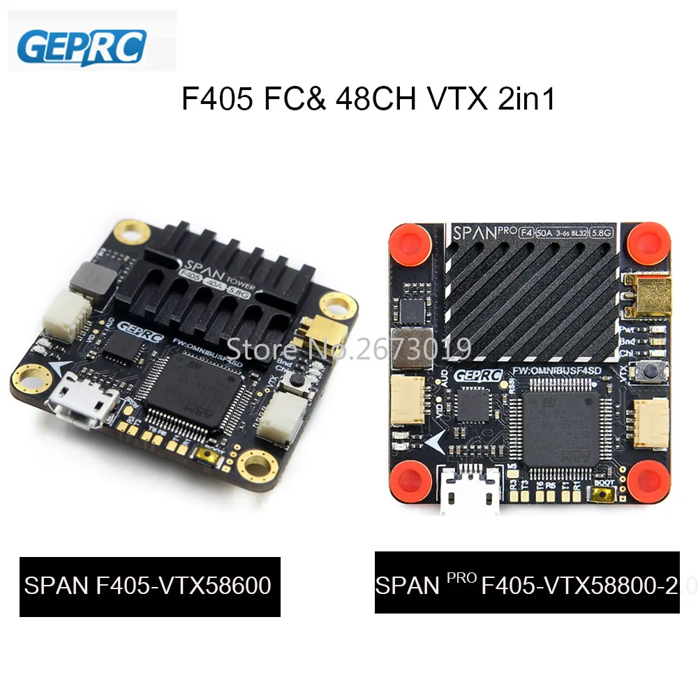 Контроллер полета GEPRC SPAN F405 48CH VTX AIO плата FC 30 5*30 5 мм OMNIBUSF4SD пожарная посуда для FPV