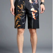 Летние мужские повседневные шорты в китайском стиле с принтом Новая мода