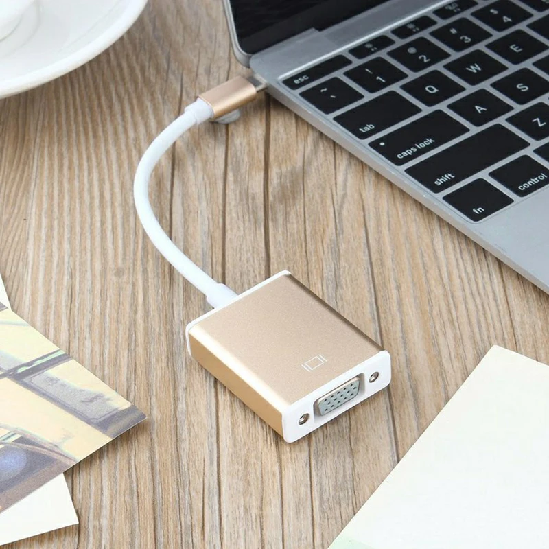 Basix Type C концентратор VGA адаптер USB 3 1 для женщин кабель нового Macbook 12 дюймов Chromebook