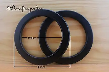 

wooden handles Purse handles handbag handle a pair round black 14.5 cm M7