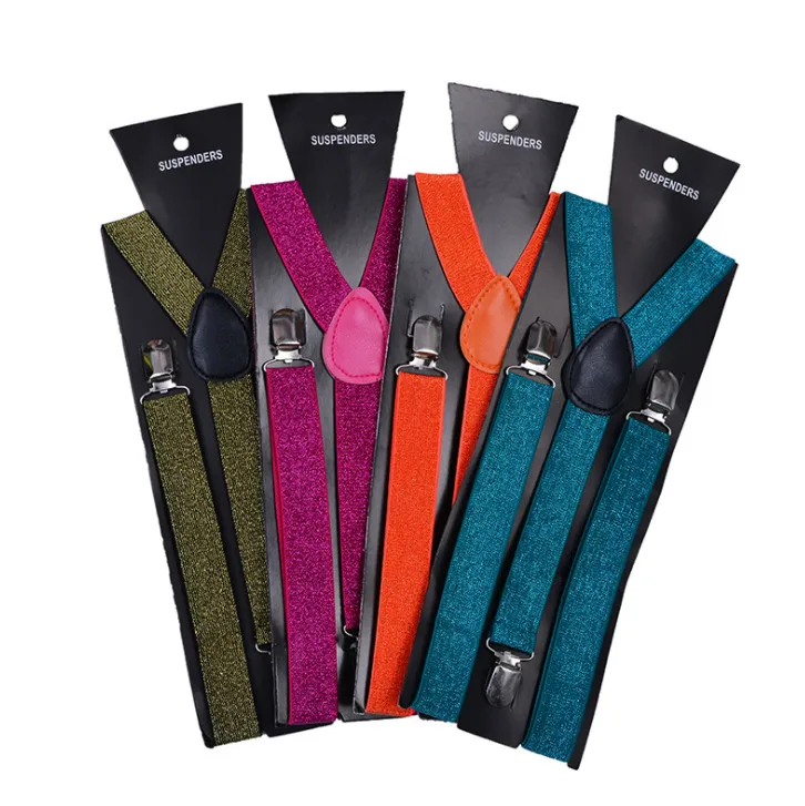 

100pcs Adult Pure Backstrap Brilliant Silk Springy Triple-clip Backstrap Belt