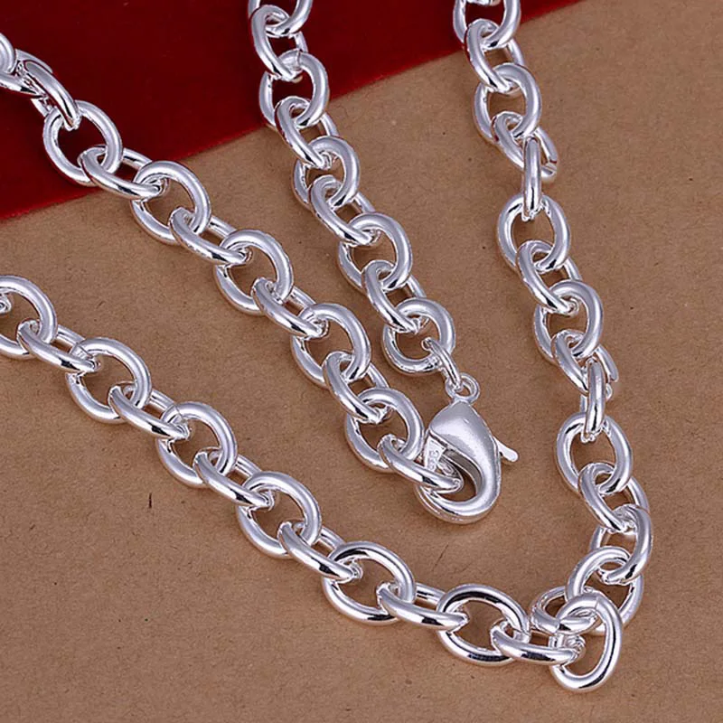 hot sale 18 inch silver men jewelry 925 sterling sivler jewelry