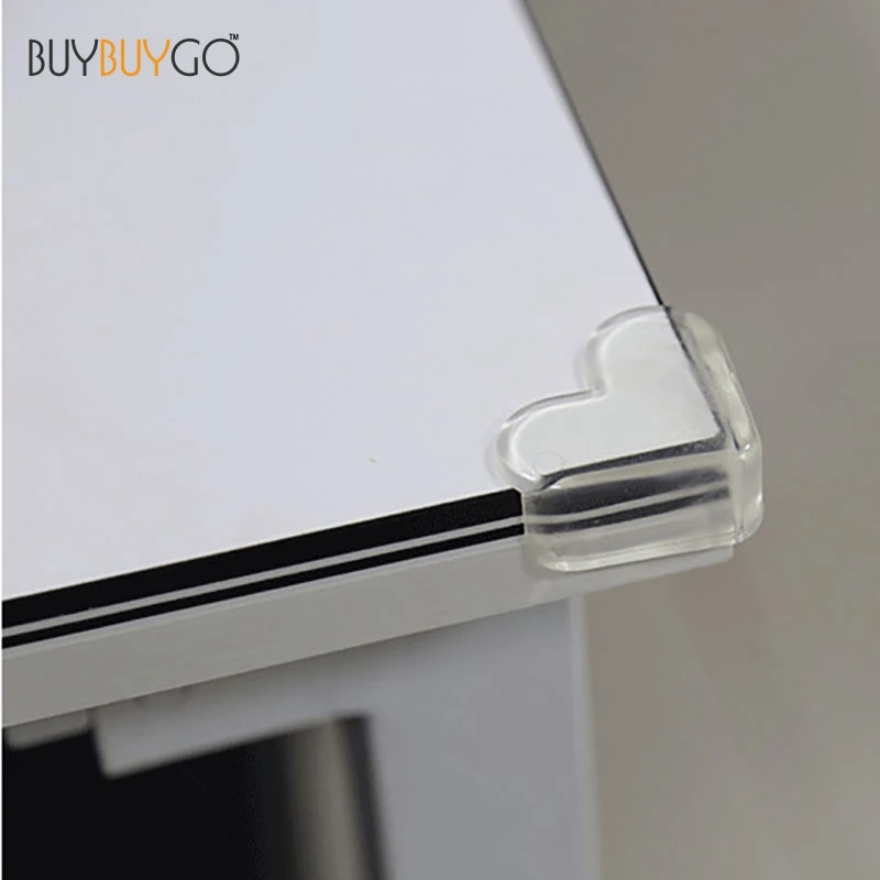 10Pcs Fashion Baby Safety Silicone Transparent Protector Table Corner Kids Protection PVC Soft Anti-collision Corner Guards