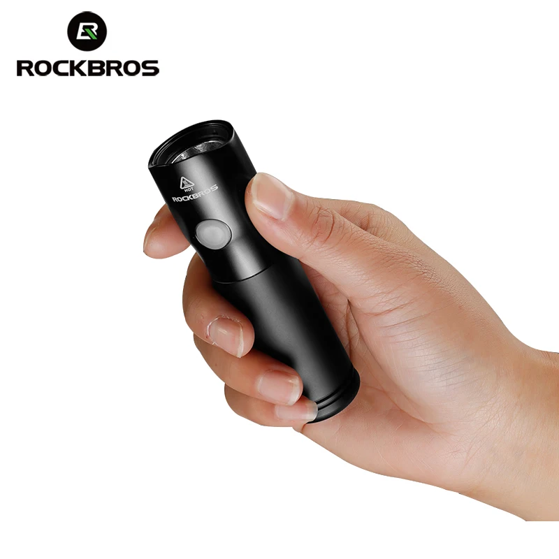 Skup ROCKBROS przód roweru lekki powerbank wodoodporny USB rower na akumulator lampa boczna ostrzeżenie latarka 700 lumenów 2000mAh 5 trybów