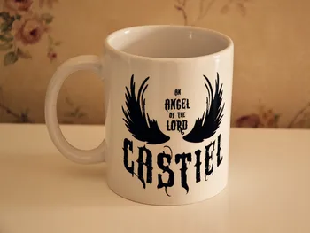 

New Quality Ceramic Coffee Mug Cup SuperNatural An angle of the Lord Castiel---Loveful