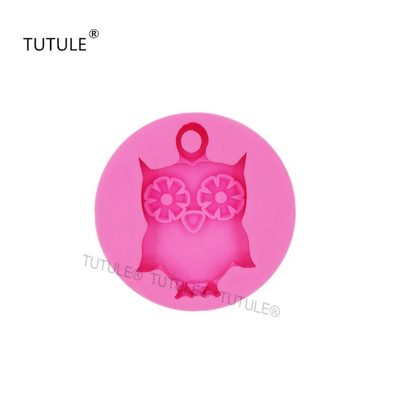 owl small mold for polymer clay air dry fondant modeling silicone push mold,Keychain Mold Jewelry Mold Glitter Mold Gadgets