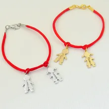 Aleación personalizada parejas pulsera, brazalete con su nombre grabado, nombre de niña y niño de pulsera