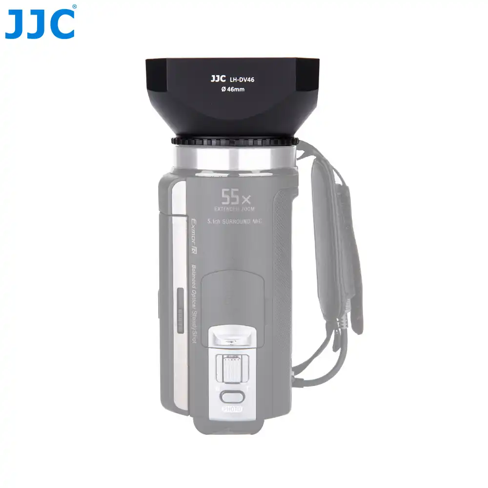 JJC Camcorder DV Screw Hood 30/37/43/46/58mm Video Lens Hood For Canon
