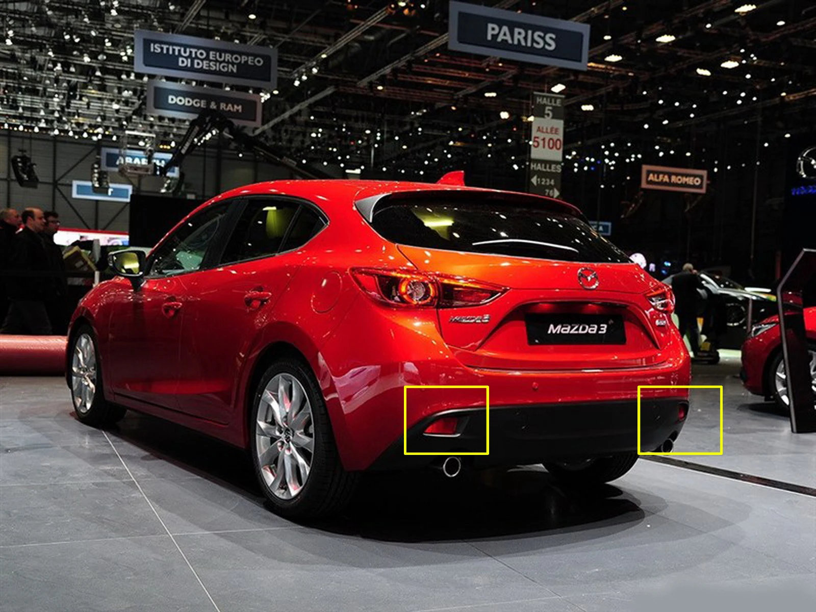 2 шт. светодиодные лампы для заднего бампера Mazda 3|Сигнальная лампа| |