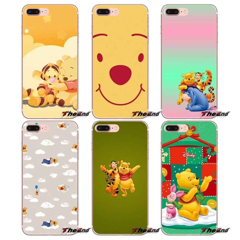 Винни Пух Тигра и eore симпатичный чехол для iPhone X 4 4S 5 5S 5C SE 6 S 7 8 плюс samsung Galaxy J1 J3 J5 J7 A3
