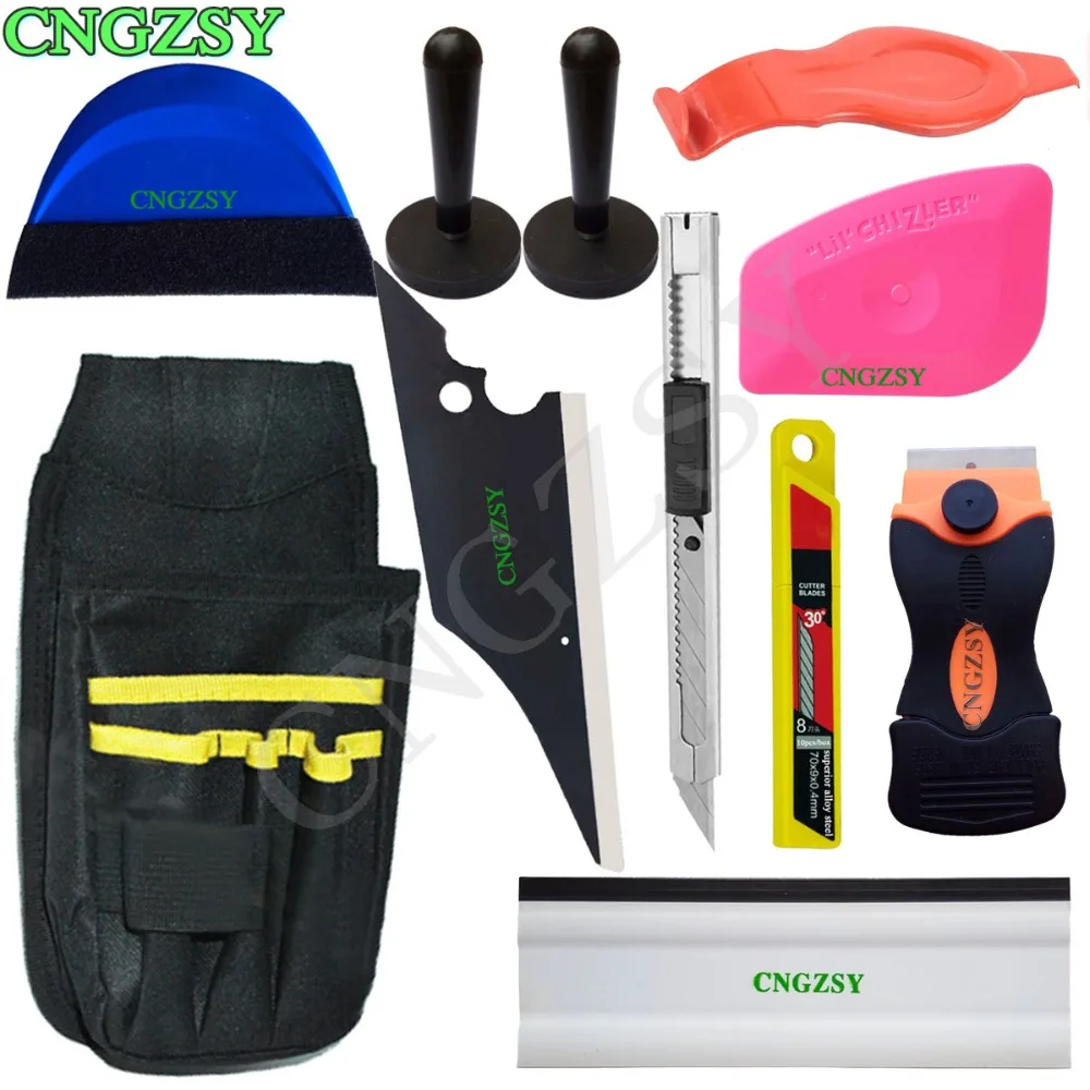 

Car Window Tinting Auto Film Wrapping Foil Sticker Install Applicator Tools Kits Universal Glue Remoer Magnet Rubber Scraper K90