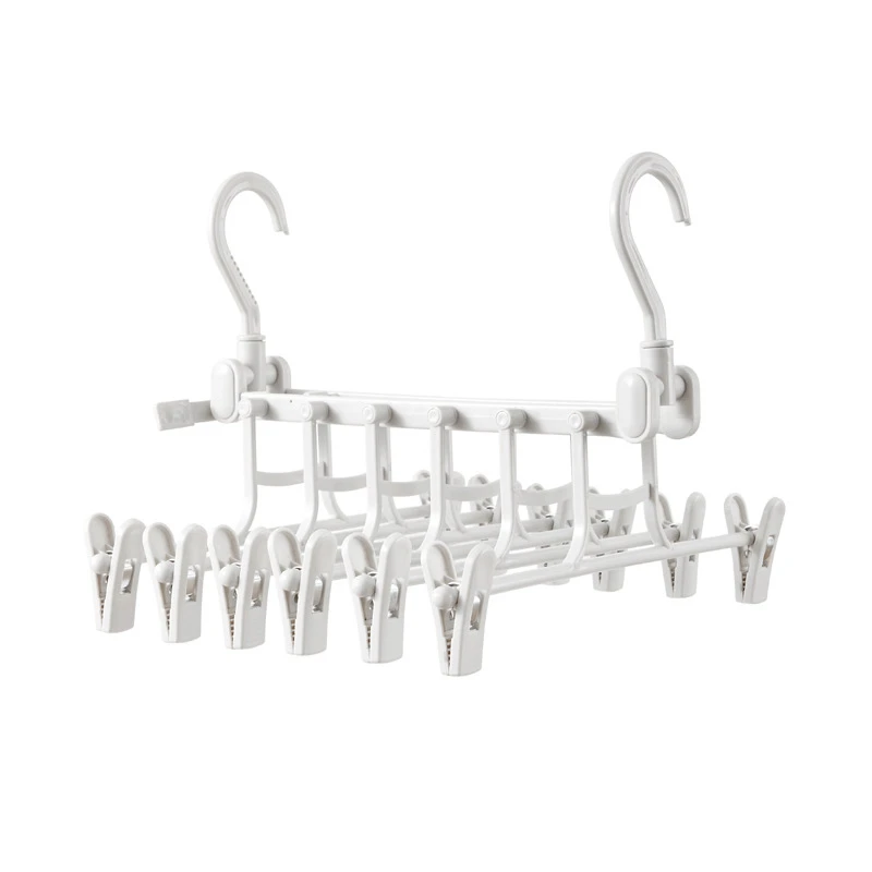 

2019 Clothes Support Multi Function Hangers Six Layer Trousers Clips Clothing Hangers Wardrobe Storage Folding Pants Hangers