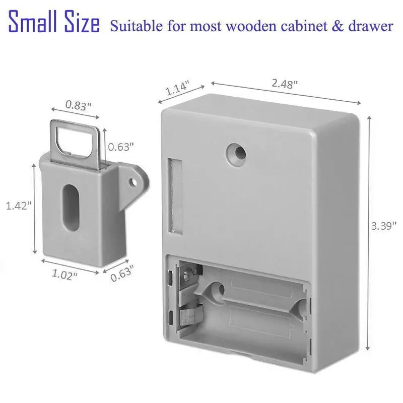 Invisible Hidden RFID Free Opening Intelligent Sensor Cabinet Lock Locker Wardrobe Shoe Cabinet Drawer Door Lock Electronic Da