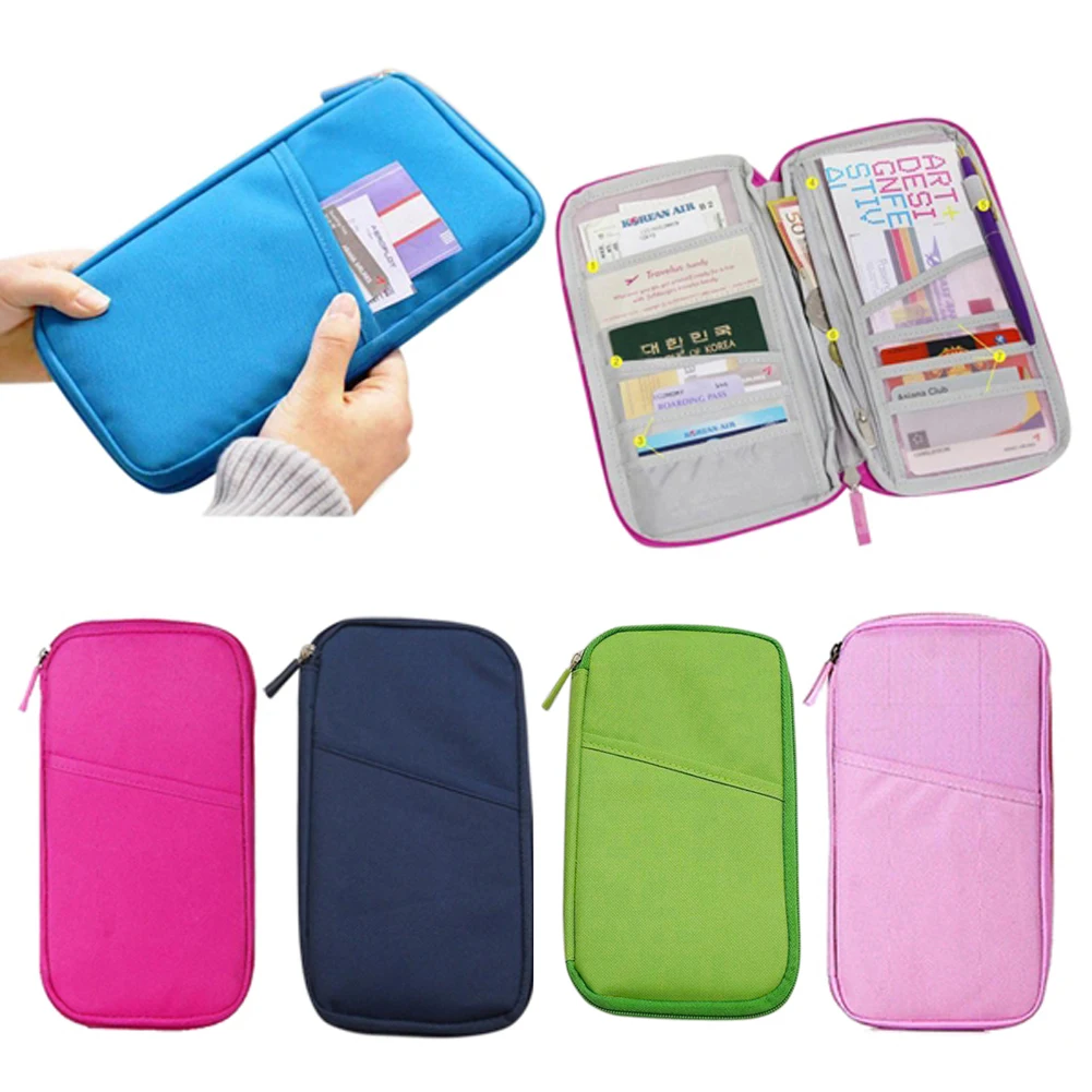 

Hot Multifunctional Bag Travel Passport Holder Ticket Wallet Handbag ID Credit Card Case Organizer Bag LXY9 NO1717