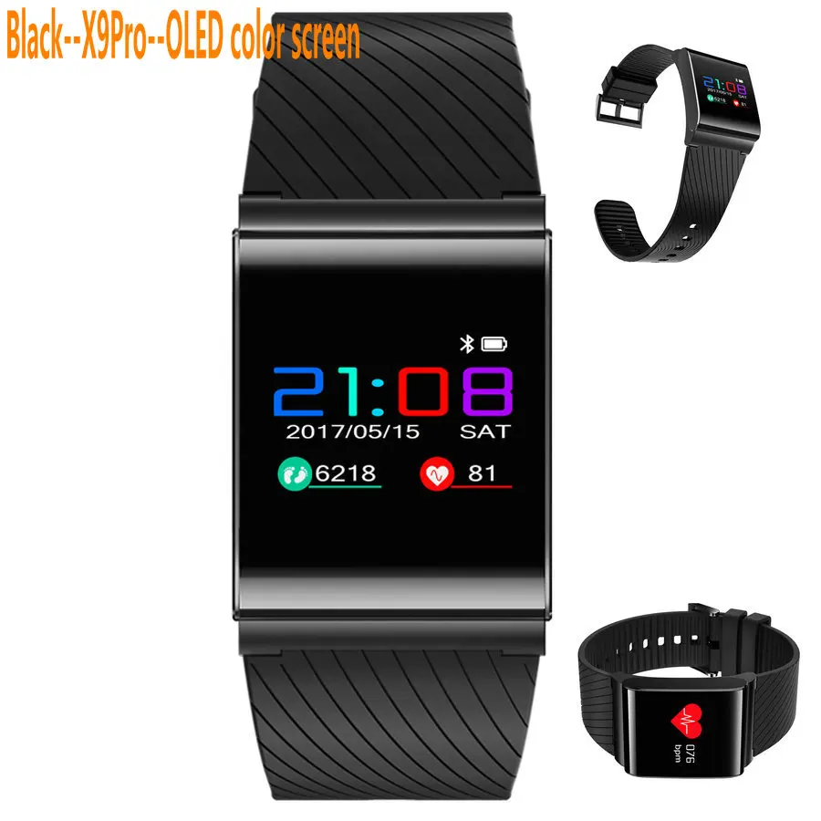 X9Pro smart bracelet    OLED color screen sports waterproof watch    Heart rate sphygmomanometer step smart bracelet