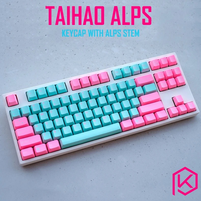 Taihao alps miami tomcat abs двойной выстрел keycaps для diy игровая механическая клавиатура
