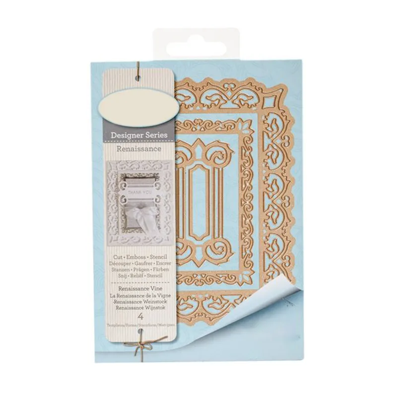 

Eastshape Metal Cutting Dies Scrapbooking Craft For Thanksgiving Card Making Embossing Cuts Rectangular Lace Pattern Frame