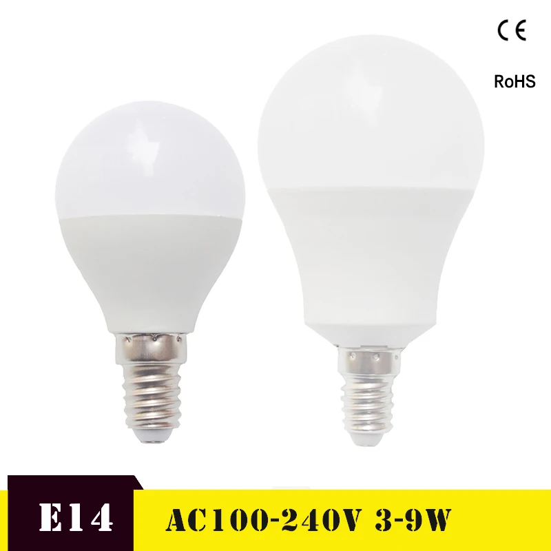 

E14 LED Bulb LED Lamp 220V 110V 5W 3W 9W Lampada LED Bombillas SMD2835 LED Spotlight for home Energy Saving lamp led light