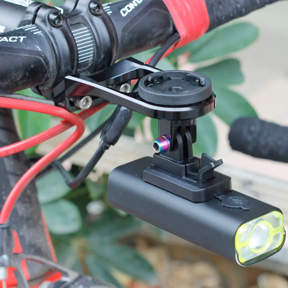 Велосипедный светильник, держатель, светильник для вспышки, кронштейн для крепления лампы, подключение к Garmin Bryton, компьютерное крепление с адаптером для камеры, Аксессуары для велосипеда