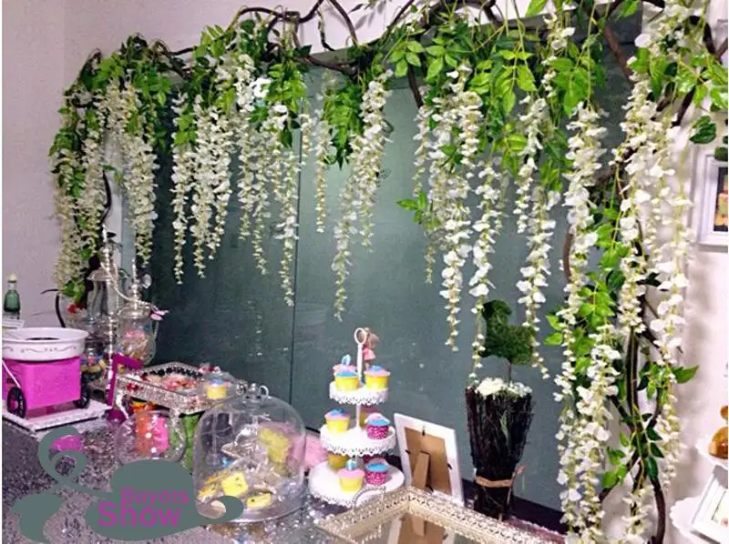110cm Silk Wisteria Garland Artificial Flower Garlands perfect for