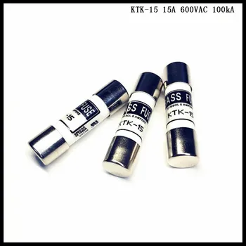 

2pcs/Lot Fast Acting Ultra Rapid Ceramic Fuse KTK-15 15A 600VAC 100kA 10x38mm