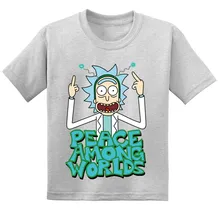2019 Cartoon Rick And Morty Kids Funny T-shirts Children Summer Cotton Short Sleeve Baby T shirt Boys/Girls Casual Tops Tees 2019 Cartoon Rick And Morty Kids Funny T-shirts Children Summer Cotton Short Sleeve Baby T shirt Boys/Girls Casual Tops Tees