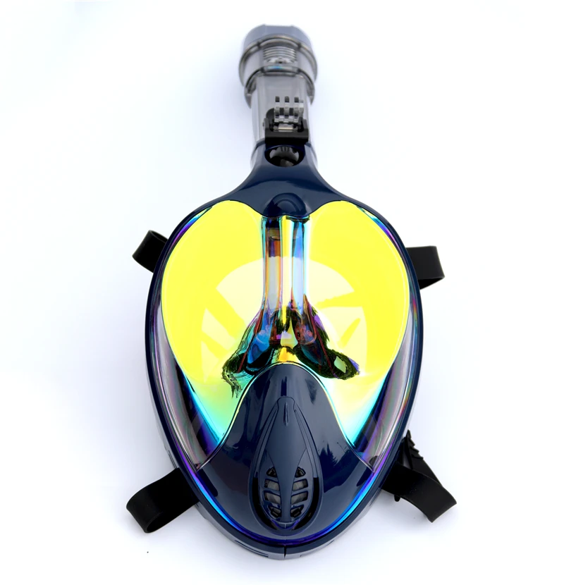 Alien дизайн подводная трубка анти туман полное лицо респираторная маска для подводного плавания Дайвинг маска для взрослых 180 вид - Цвет: ODM-MISUMMER BLUE