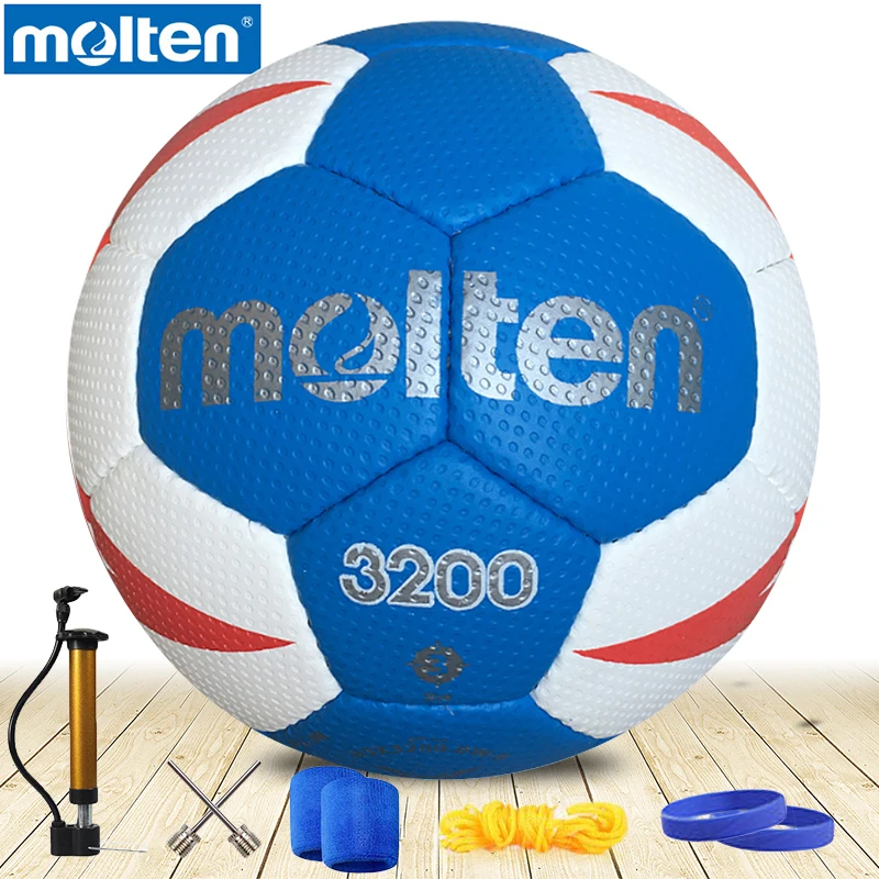 Расплавленный гандбол H3X3200, бренд, высокое качество, натуральный расплавленный PU материал, официальный размер, 3 гандбола для мужских тренировок