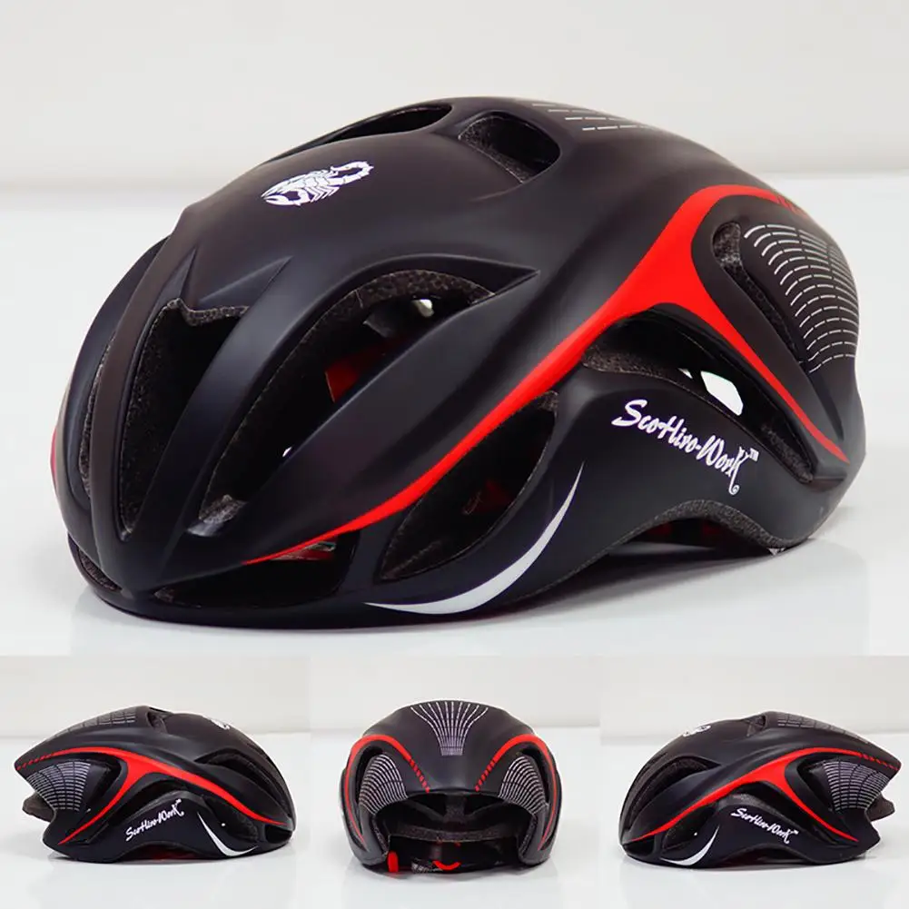 

2018 Bicycle Helmet For Men Ultralight EPS+PC Cover MTB Road Bike Helmet Integrally-mold Cycling Helmet Cycling Safely Cap