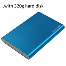 320g 2.5″ hard disk with USB 3.0 hard drive cases SATA III 6 gbps gold aluminum hard disc enclosures external hdd drop shipping