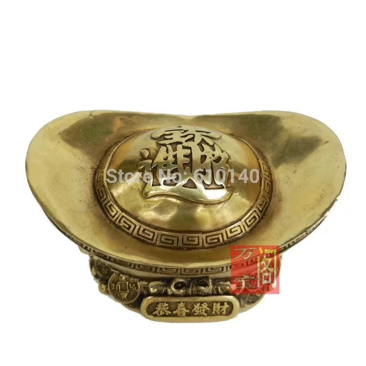 

Good Fortune Feng Shui bronze ingot gold bullions Zhaocaijinbao good fortune
