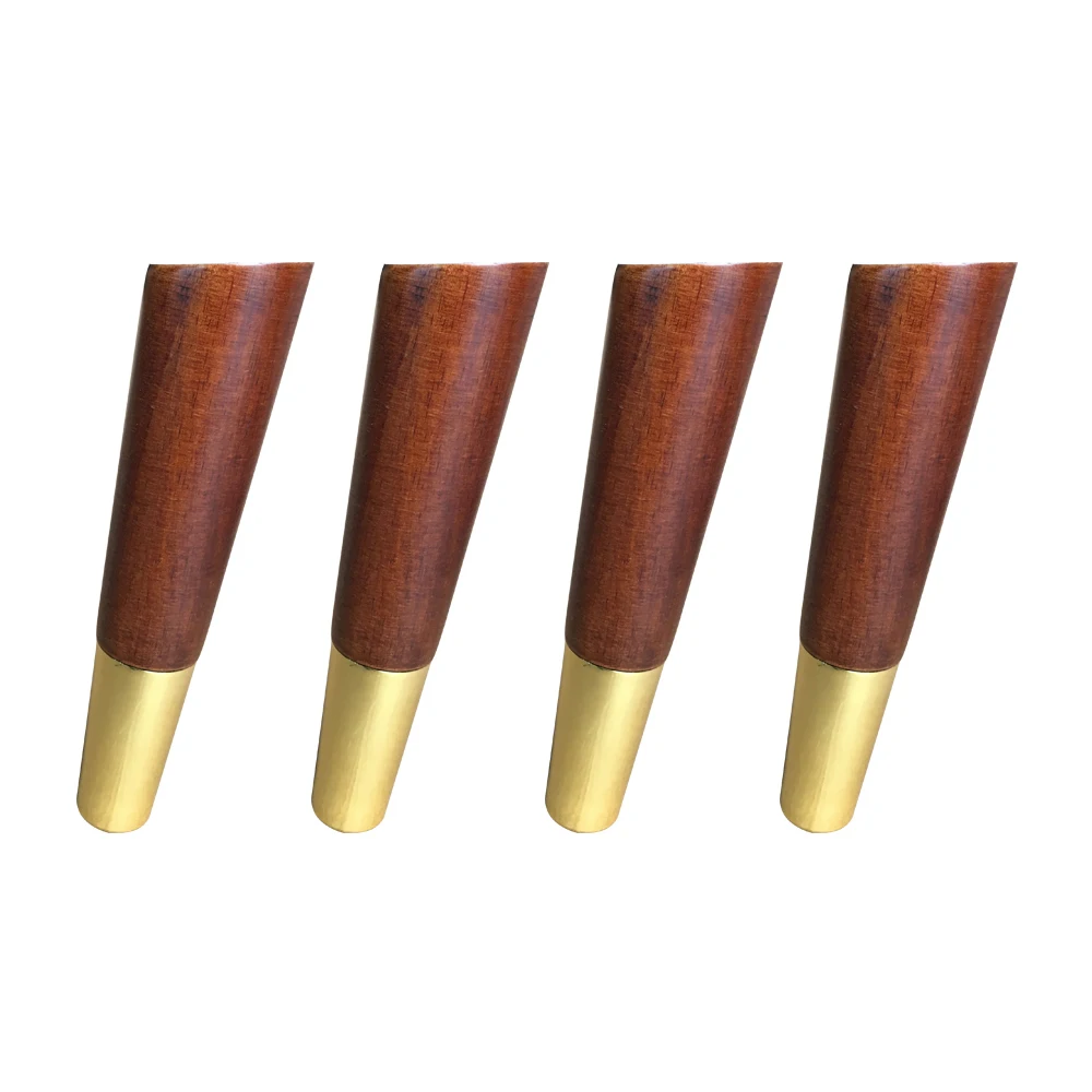 4.7x18.5x2.5CM Rubber Wood Legs Simple Style Diagonal Side Bracing