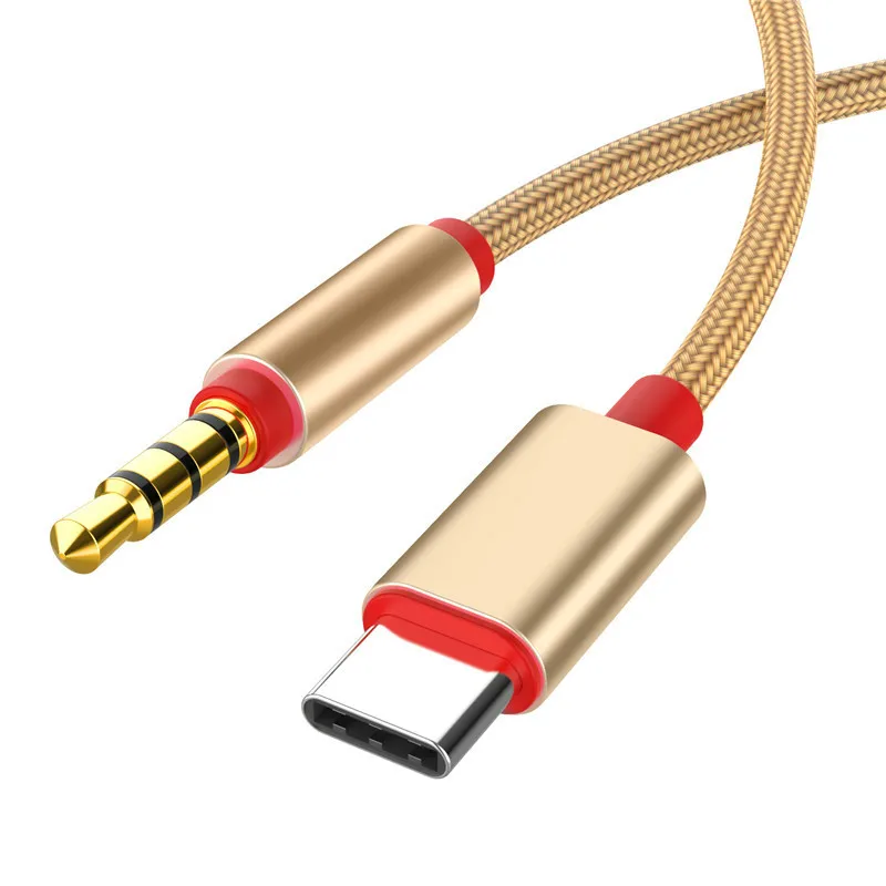 Аудиокабель с разъемом USB Type C Aux разъем 3 5 мм для наушников гарнитура шнур Xiaomi Huawei
