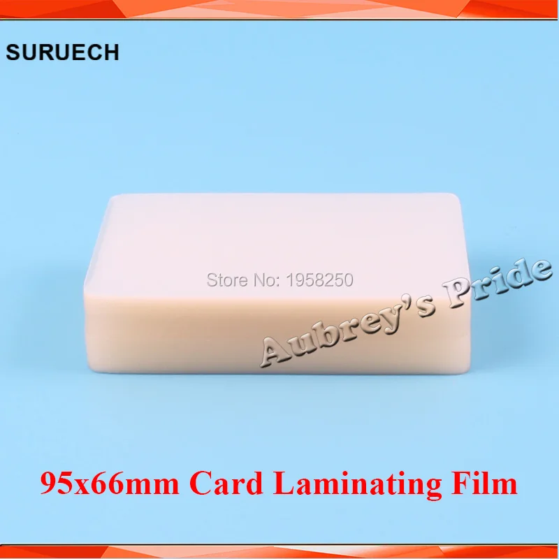 

Free CP 50mic(2mil) 100pcs 95x66mm PVC Clear Glossy 2Flaps Laminating Pouch Film Name Card Protecting for Hot Laminator