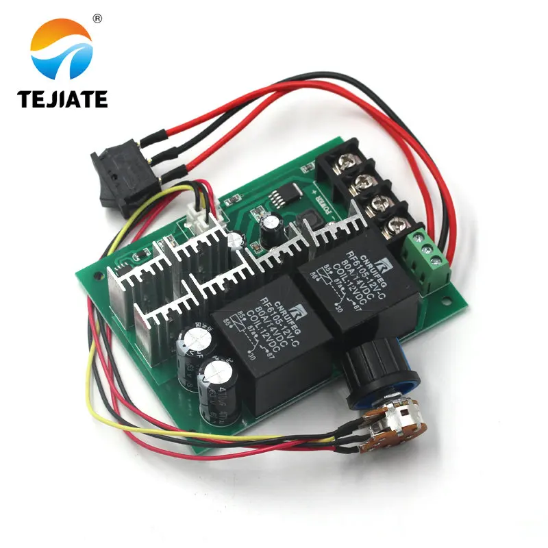 

DC 10V-50V 12/24/36/48V 60A Motor Speed Controller Electric PWM Speed Control Regulator With CW CCW Reversible Switch Mayitr