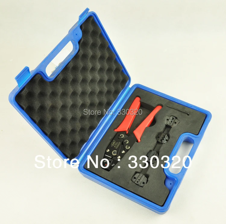 Crimping Tool set Crimp Tool kits in a plastic box with 4 replaceable