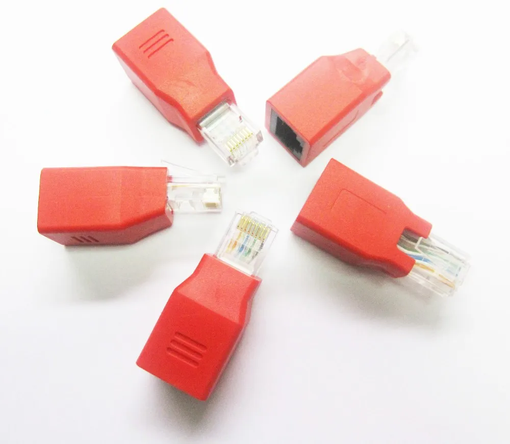 Сетевой Ethernet разъем RJ45 CAT5 CAT5E переходник Папа мама Новый ethernet адаптер 1:8| |
