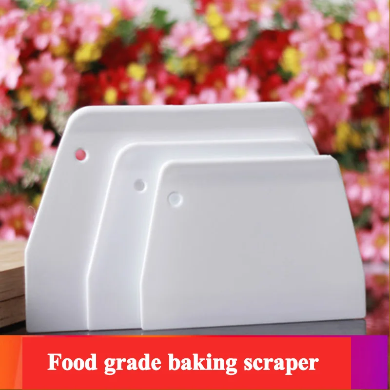 

Food Grade Cream Scraper Trapezoidal Plastic Scraping Plate Baking Scraper Dough Cutter Kitchen Utensils Baking Tool