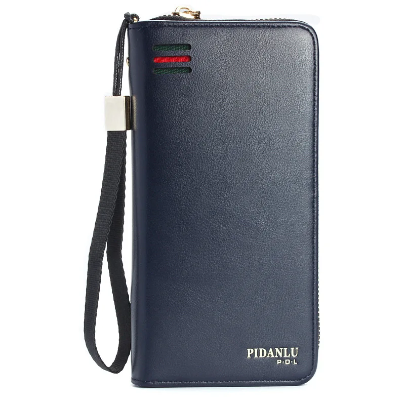

2017 Fashion Men High Quality PU Leather Portable Long Wallet Cash Purses Organizer Pocket Pochette Male Clutch Bag Card Holder